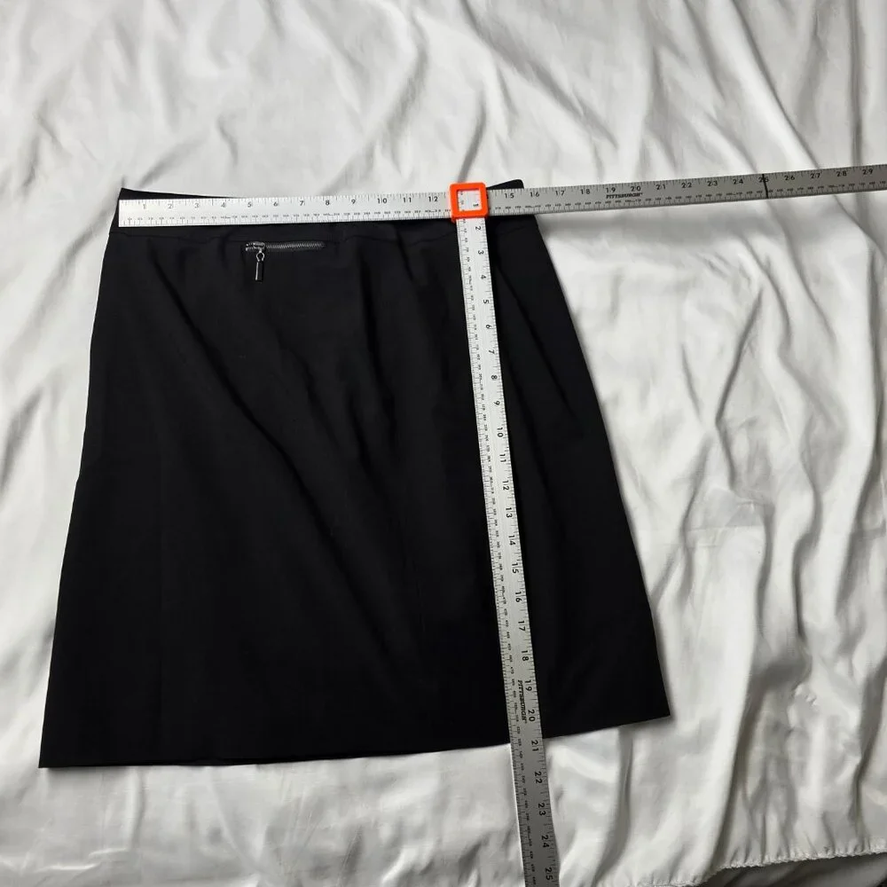 Worth Black Wool Blend Pencil Skirt - Picture 4 of 4